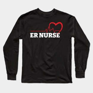 Love ER Nurse Long Sleeve T-Shirt